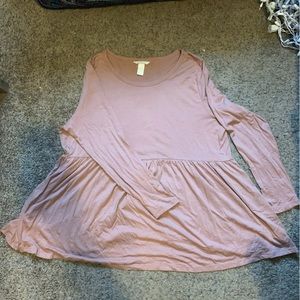 Deep Blush Maternity Top